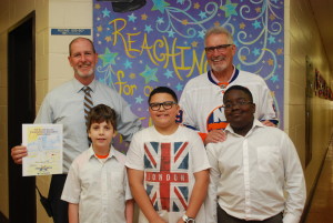 Hockey Celebrity Selects Student Artwork for Charity Event