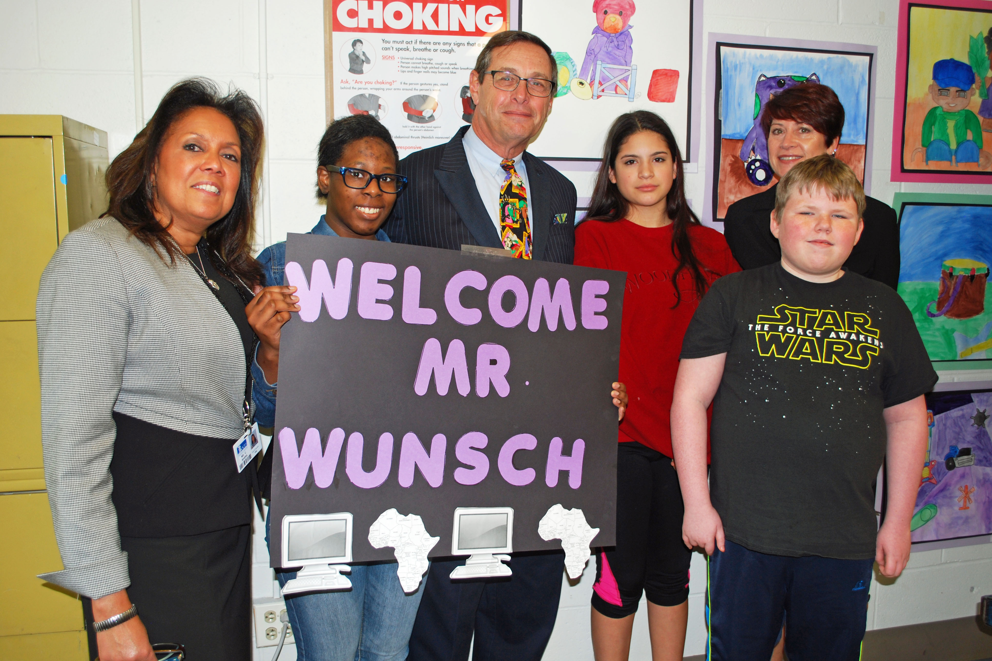BOCES Board President Brings Small African Village to Brennan Middle