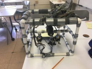 Remotely Operated Vehicle (ROV) created by students in the Outdoor Environmental Education Program