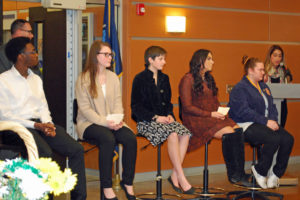 Wilson Tech Student Panelists share their stories at Western Suffolk BOCES PTA Night 2017.